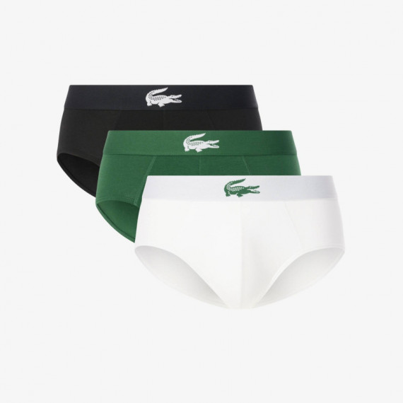 Slip Blanc/vert-noir  LACOSTE