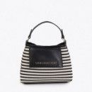 LOLA CASADEMUNT Bandolera con Tejido de Rayas LS2604085-2N0