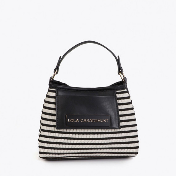 LOLA CASADEMUNT Bandolera con Tejido de Rayas LS2604085-2N0