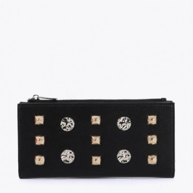 LOLA CASADEMUNT Cartera con Tachas de Oro LS2612015-00N