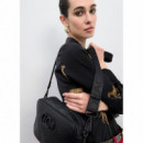 LOLA CASADEMUNT Bandolera con Pespuntes Monogram LS2604031-00N