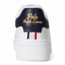 Zapatilla Deportiva Masters Court de Piel  RALPH LAUREN