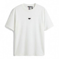 Camiseta Relaxed Fit con Logotipo de Goma  ANTONY MORATO