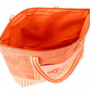 Bolso Playa Rayas Neceser Naranja  LOIS