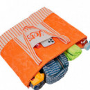 Bolso Playa Rayas Neceser Naranja  LOIS