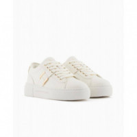 Sneaker Off White+pale Gold  AF21429  ARMANI EXCHANGE