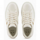 Sneaker Off White+pale Gold  AF21429  ARMANI EXCHANGE
