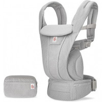 Mochila Portabebe Omni Deluxe Mesh Gris Perla  ERGOBABY