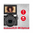 AGFAPHOTO Pack Camara Digita+tripode+microfono para Vlog VLG-4K Optical 24MPX/4K