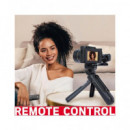 AGFAPHOTO Pack Camara Digita+tripode+microfono para Vlog VLG-4K Optical 24MPX/4K