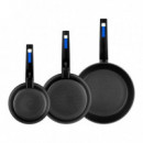 Juego de Sartenes 3 Pcs de 18-22-26 Cm M.berasategui MONIX
