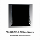 FOTIMA Fondo  de Tela  Negro 3X3 - Ref. 220011