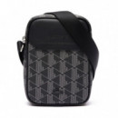 BANDOLERA VERTICAL THE BLEND CON MONOGRAMA ESTAMPADO