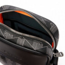 BANDOLERA VERTICAL THE BLEND CON MONOGRAMA ESTAMPADO