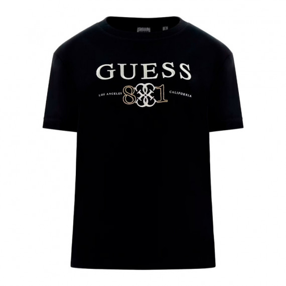 Camiseta con Logo Bordado  GUESS