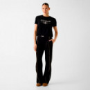 Camiseta con Logo Bordado  GUESS