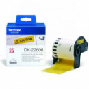 Cinta Pelicula Continua BROTHER Amarilla 62MM 15,24M (DK22606)