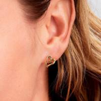 Pendientes de Aro Corazón Pequeño Forma Orgánica 264359C00  PANDORA