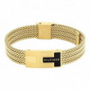 PULSERA NAUTICAL MESH ADJUSTABLE DORADA