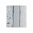 Set 3 Muselinas 75X75CM Kikkaboo  KIKKA BOO