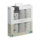 Set 3 Muselinas 75X75CM Kikkaboo  KIKKA BOO