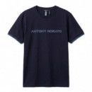 Camiseta Regular Fit con Logotipo  ANTONY MORATO