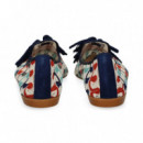 Bailarina Copete Popos Multi Azul  MIUXA