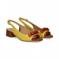 Sandalia 4 Piedras Marron/beige  MIUXA