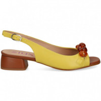 Sandalia 4 Piedras Marron/beige  MIUXA