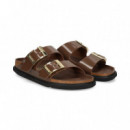 Pala 2 Hebillas Charol Moka  BIRKENSTOCK