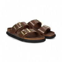 Pala 2 Hebillas Charol Moka  BIRKENSTOCK