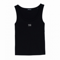 Camisetas Mujer Top SALSA JEANS Básico Canalé Negro