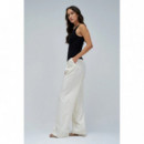 Camisetas Mujer Top SALSA JEANS Básico Canalé Negro