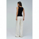 Camisetas Mujer Top SALSA JEANS Básico Canalé Negro