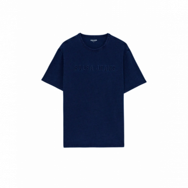 Camisetas Hombre Camiseta SALSA JEANS con Logo Dark Blue