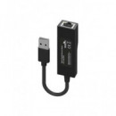 AISENS Adaptador USB 3.0 a RJ45 Ethernet  Gigabit Negro A106-0766