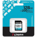 Tarjeta de Memoria Kingston Canvas Go Plus SDXC Gen4 200MB/s C10 UHS-I U3 V30 128GB