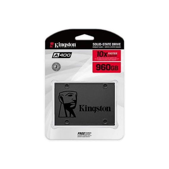 Disco Duro Sólido Interno KINGSTON A400 Ssd 2.5" Sata Rev 3.0, 960GB