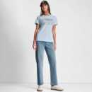 Camiseta Box Rhinestone Logo  DKNY