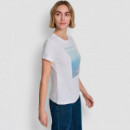 Camiseta Sequin Graphic Logo Tee  DKNY