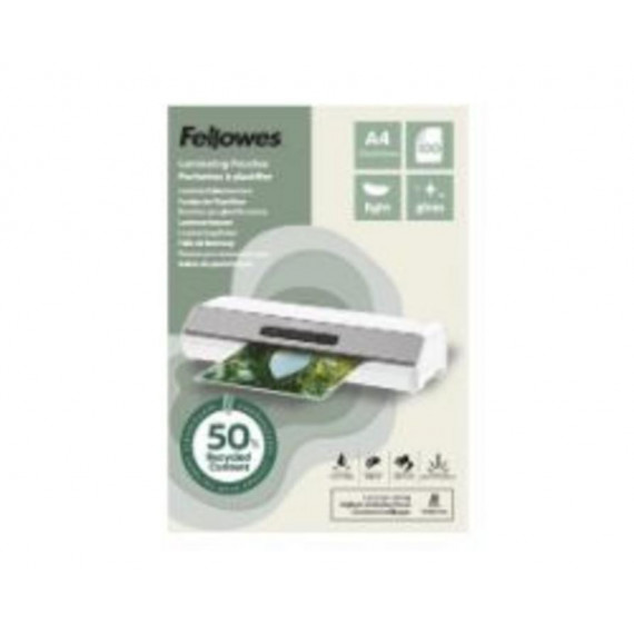 Fundas para Plastificar FELLOWES Brillo A4 100 Unidades (100142987)