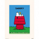 Lámina Snoopy Doghouse  GRUPO ERIK