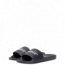 TOMMY HILFIGER - TOMMY HILFIGER Raised Pool Slide - Bds - F|FM0FM05761/BDS