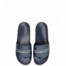 TOMMY HILFIGER - TOMMY HILFIGER Raised Pool Slide - DW5 - F|FM0FM05761/DW5