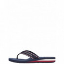 TOMMY HILFIGER - Hilfiger Webbing Beach Sandal - DW6 - F|FW0FW09038/DW6