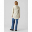 Chaquetas Mujer Chubasquero VERO MODA Malou Oatmeal