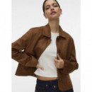 Chaquetas Mujer Chaqueta VERO MODA Jose Kelly Short Cognac