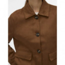 Chaquetas Mujer Chaqueta VERO MODA Jose Kelly Short Cognac