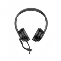 ACCETEL Auricular de Casco EP300B  Enc Microfono y con Cable Conector Tipo C Negro