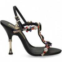 Sandalia Bebe Prereria Negro  JUST CAVALLI